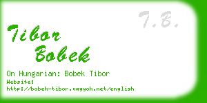 tibor bobek business card